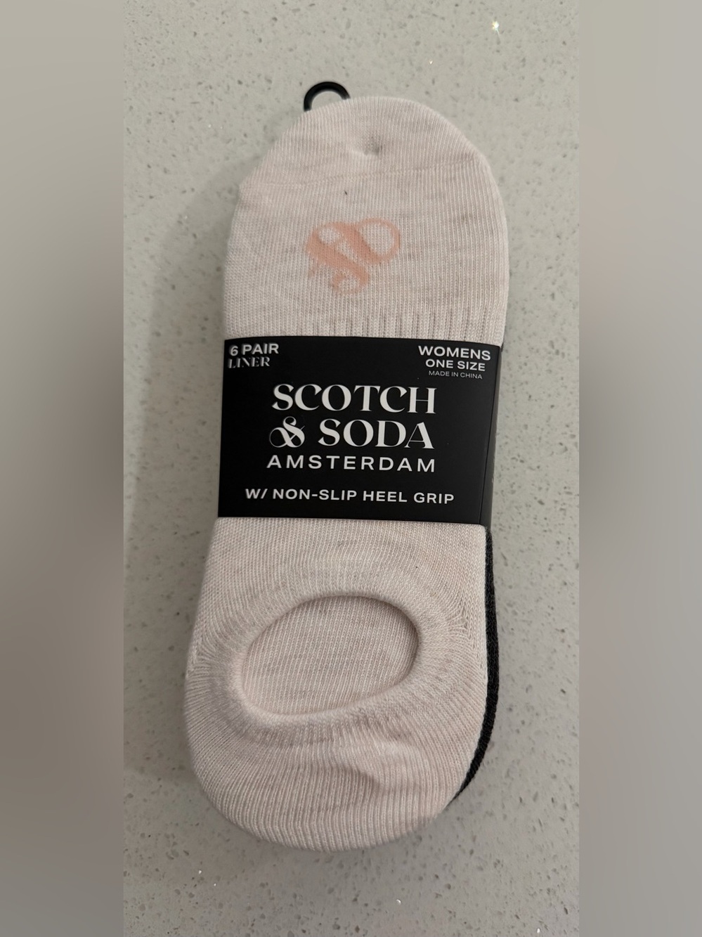 ✨New✨Scotch & Soda: Women’s 6 Pair Liner Socks W/NON-SLIP HEEL GRIP (size 5-9.5)